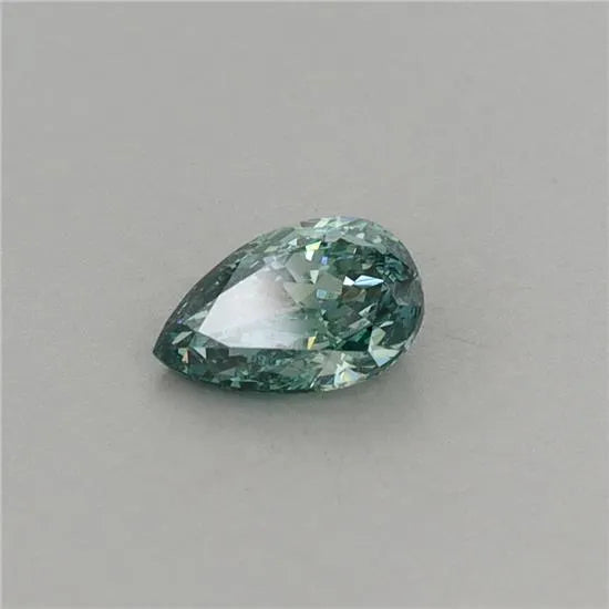 0.42ct Pear Lab Grown Diamond (Colour Fancy Vivid Green, Clarity VS1, IGI Certified)