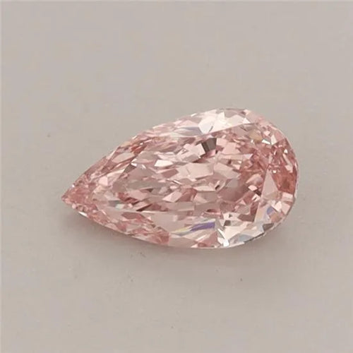 0.42ct Pear Lab Grown Diamond (Colour Fancy Vivid Pink, Clarity VS1, IGI Certified)