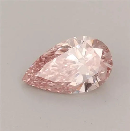 0.42ct Pear Lab Grown Diamond (Colour Fancy Vivid Pink, Clarity VVS2, Cut VG, IGI Certified)