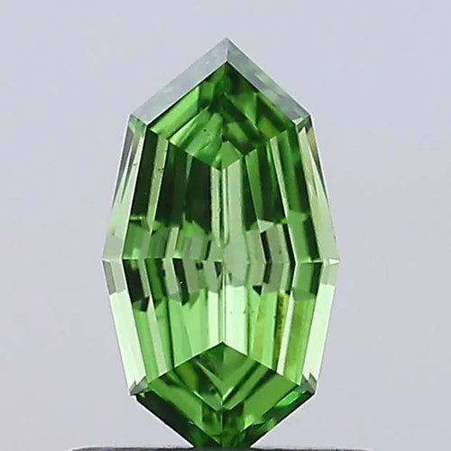 0.43ct Octagonal Lab Grown Diamond (Colour Fancy Vivid Green, Clarity VS1, IGI Certified)