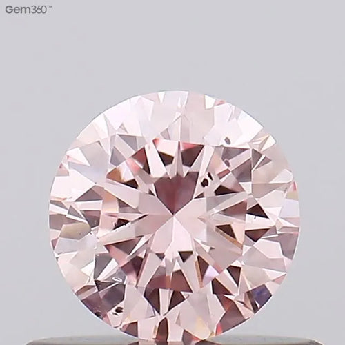 0.43ct Round Lab Grown Diamond (Colour Fancy Pink, Clarity SI1, Cut EX, Uncertified)