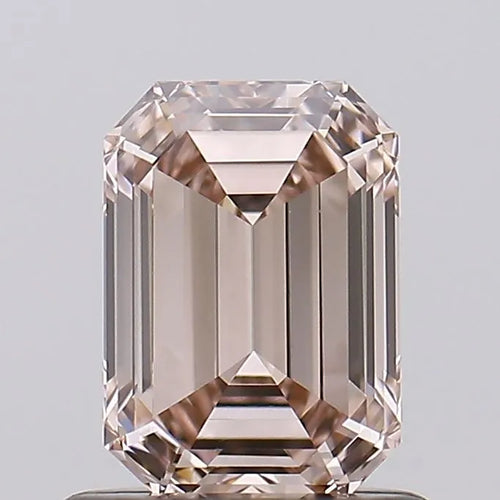 0.45ct Emerald Lab Grown Diamond (Colour Fancy Light Brown, Clarity VVS2, Uncertified)