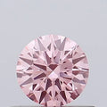 0.47ct Round Lab Grown Diamond (Colour Fancy Vivid Pink, Clarity VVS2, Cut EX, IGI Certified)