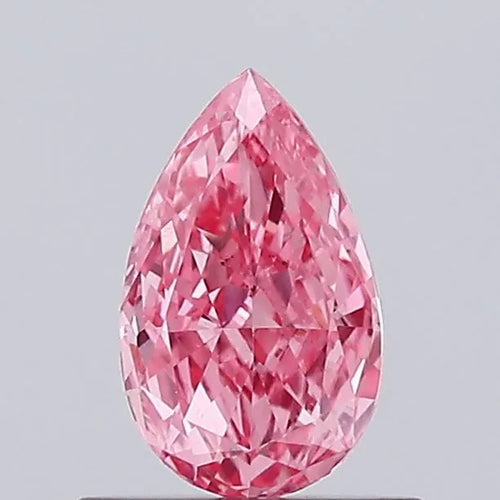 0.48ct Pear Lab Grown Diamond (Colour Fancy Intense Pink, Clarity VS2, Uncertified)