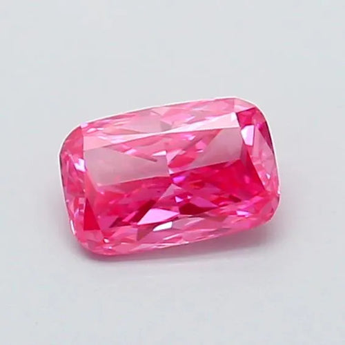 0.49ct Cushion modified Lab Grown Diamond (Colour Fancy Vivid Pink, Clarity VVS2, IGI Certified)