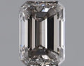 0.49ct Emerald Lab Grown Diamond (Colour Black, Clarity VS1, Uncertified)