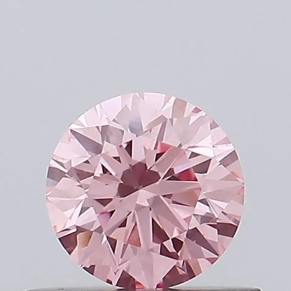 0.49ct Round Lab Grown Diamond (Colour Fancy Vivid Pink, Clarity VS1, Cut VG, IGI Certified)