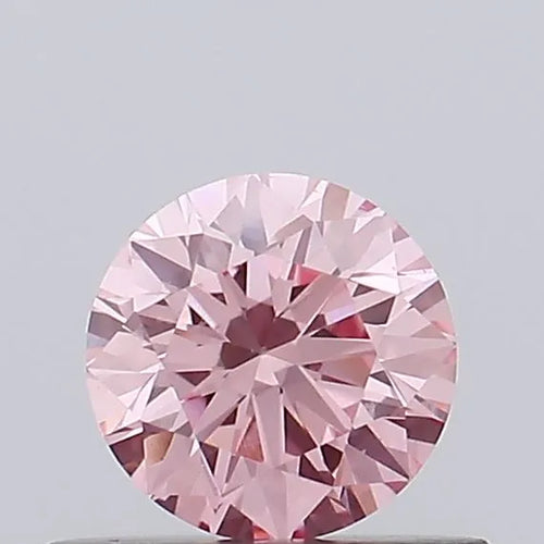0.49ct Round Lab Grown Diamond (Colour Fancy Vivid Pink, Clarity VS1, Cut VG, IGI Certified)
