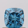 0.50ct Cushion brilliant Lab Grown Diamond (Colour Fancy Vivid Blue, Clarity SI1, Uncertified)