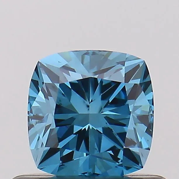 0.50ct Cushion brilliant Lab Grown Diamond (Colour Fancy Vivid Blue, Clarity SI1, Uncertified)