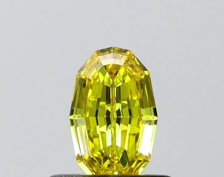 0.50ct Oval Lab Grown Diamond (Colour Fancy Vivid Yellow, Clarity VVS1, IGI Certified)