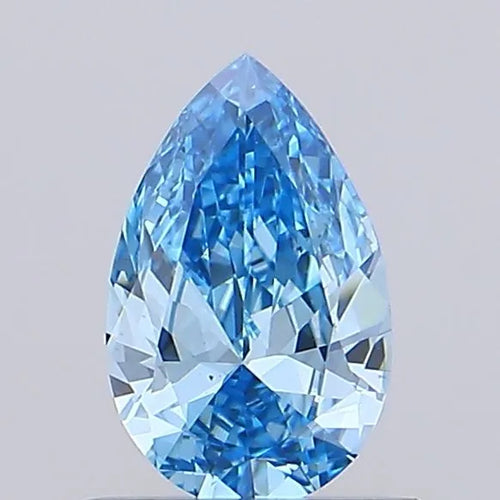 0.50ct Pear Lab Grown Diamond (Colour Fancy Vivid Blue, Clarity VS2, Uncertified)