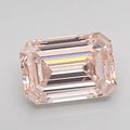 0.51ct Emerald Lab Grown Diamond (Colour Fancy Light Pinkish Brown, Clarity VS2, Uncertified)