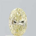 0.52ct Oval Lab Grown Diamond (Colour Fancy Light Yellow, Clarity VVS2, IGI Certified)