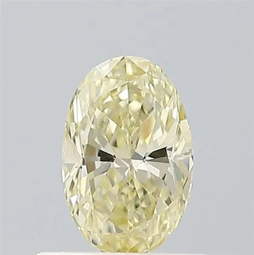 0.52ct Oval Lab Grown Diamond (Colour Fancy Light Yellow, Clarity VVS2, IGI Certified)