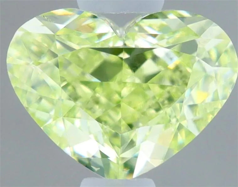 0.53ct Heart Natural Diamond (Colour Fancy Green, Clarity VS2, GIA Certified)