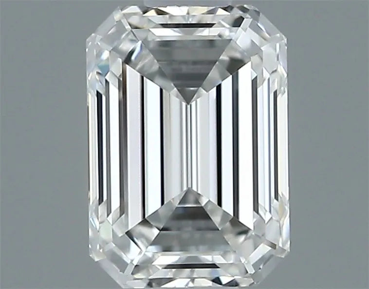 0.54ct Emerald Natural Diamond (Colour F, Clarity VVS1, Cut GD, GIA Certified)