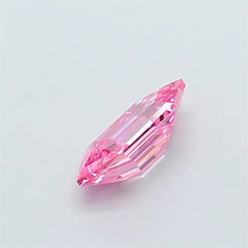 0.54ct Hexagonal Lab Grown Diamond (Colour Fancy Vivid Pink, Clarity VS1, Uncertified)
