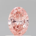 0.54ct Oval Lab Grown Diamond (Colour Fancy Vivid Pink, Clarity VS1, IGI Certified)