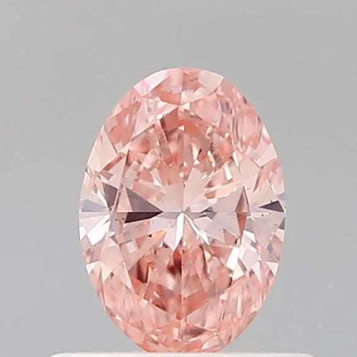 0.54ct Oval Lab Grown Diamond (Colour Fancy Vivid Pink, Clarity VS1, IGI Certified)
