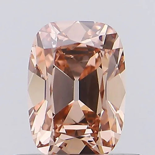 0.55ct Cushion brilliant Lab Grown Diamond (Colour Fancy Light Brown, Clarity VVS2, IGI Certified)