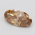0.55ct Oval Lab Grown Diamond (Colour Fancy Brown, Clarity VVS2, IGI Certified)
