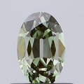 0.56ct European cut Lab Grown Diamond (Colour Fancy Vivid Green, Clarity VS2, IGI Certified)