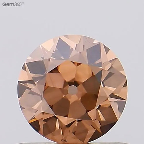 0.58ct European cut Lab Grown Diamond (Colour Fancy Brown, Clarity VS1, Uncertified)
