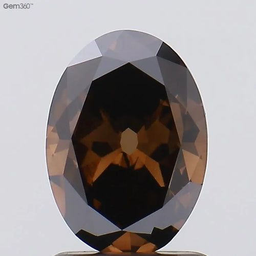 0.58ct Oval Lab Grown Diamond (Colour Fancy Deep Brown, Clarity VS1, Uncertified)
