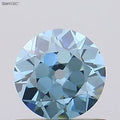 0.59ct European cut Lab Grown Diamond (Colour Fancy Vivid Blue, Clarity VS1, Uncertified)