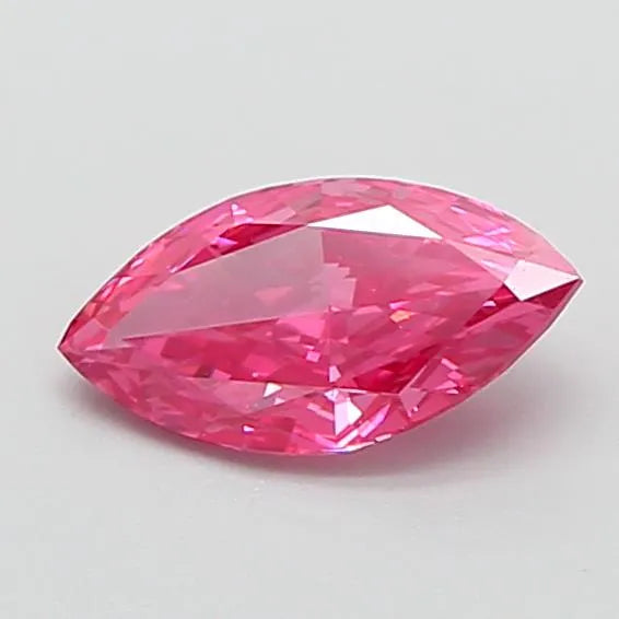 0.59ct Marquise Lab Grown Diamond (Colour Fancy Vivid Pink, Clarity VVS2, Uncertified)