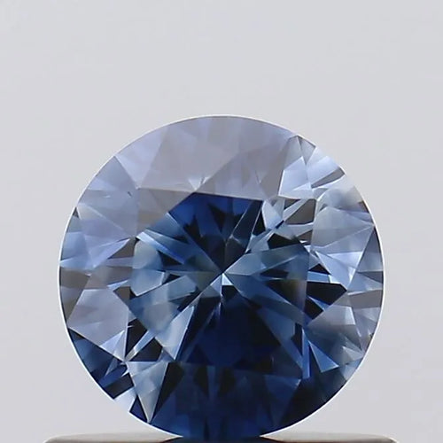 0.59ct Round Lab Grown Diamond (Colour Fancy Vivid Blue, Clarity VS1, Cut EX, Uncertified)