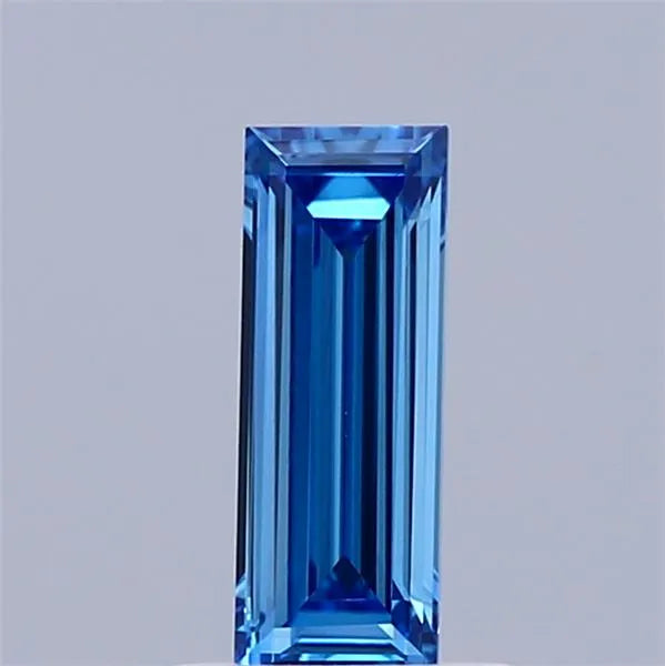 0.60ct Baguette Lab Grown Diamond (Colour Fancy Vivid Blue, Clarity VVS2, IGI Certified)