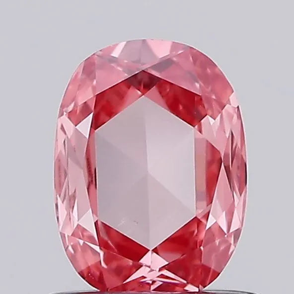 0.60ct Cushion modified Lab Grown Diamond (Colour Fancy Vivid Pink, Clarity VS1, IGI Certified)