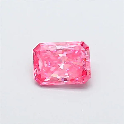 0.62ct Radiant Lab Grown Diamond (Colour Fancy Vivid Pink, Clarity VVS2, IGI Certified)