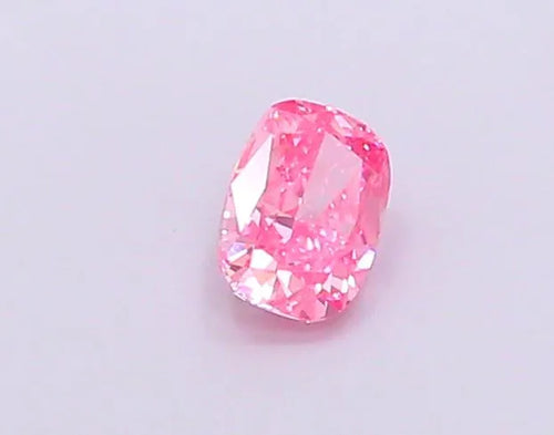 0.63ct Cushion modified Lab Grown Diamond (Colour Fancy Vivid Pink, Clarity VS2, IGI Certified)