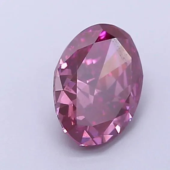 0.66ct Oval Lab Grown Diamond (Colour Fancy Vivid Pink, Clarity SI1, Uncertified)