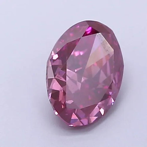 0.66ct Oval Lab Grown Diamond (Colour Fancy Vivid Pink, Clarity SI1, Uncertified)