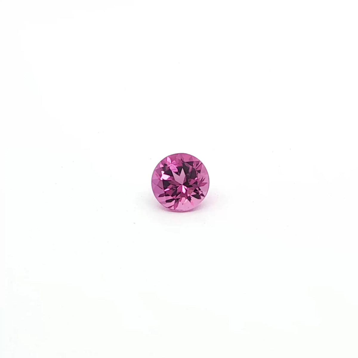 0.66ct Round Natural Tourmaline (Colour Pink, Clarity Eye Clean, Cut Faceted)