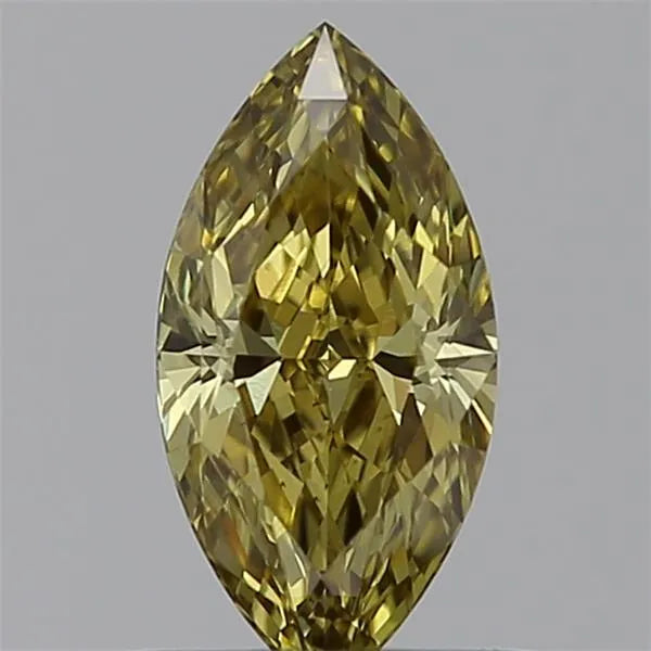 0.67ct Marquise Lab Grown Diamond (Colour Fancy Gray Yellow, Clarity VS1, IGI Certified)