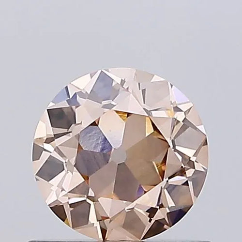 0.68ct European cut Lab Grown Diamond (Colour Fancy Light Brown, Clarity VVS1, IGI Certified)