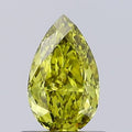 0.69ct Pear Lab Grown Diamond (Colour Fancy Intense Green Yellow, Clarity VVS2, IGI Certified)