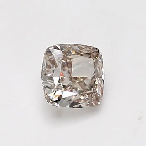 0.71ct Cushion brilliant Natural Diamond (Colour Fancy Light Brown, Clarity VVS2, GIA Certified)