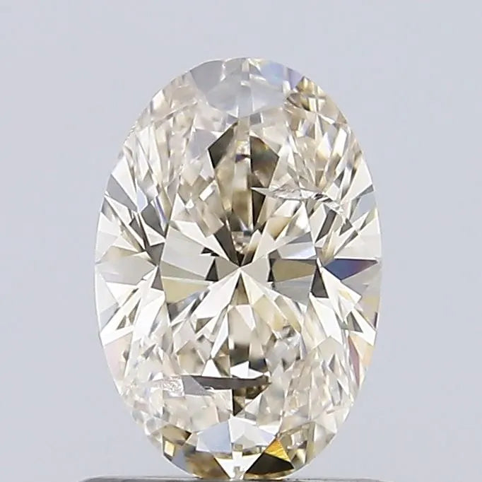 0.71ct Oval Natural Diamond (Colour Fancy Light Brown, Clarity SI2, Uncertified)