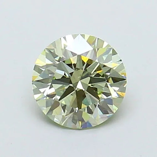 0.72ct Round Lab Grown Diamond (Colour Fancy Green, Clarity VS1, Cut ID, IGI Certified)