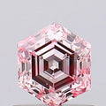 0.73ct Hexagonal Lab Grown Diamond (Colour Fancy Intense Pink, Clarity SI1, IGI Certified)