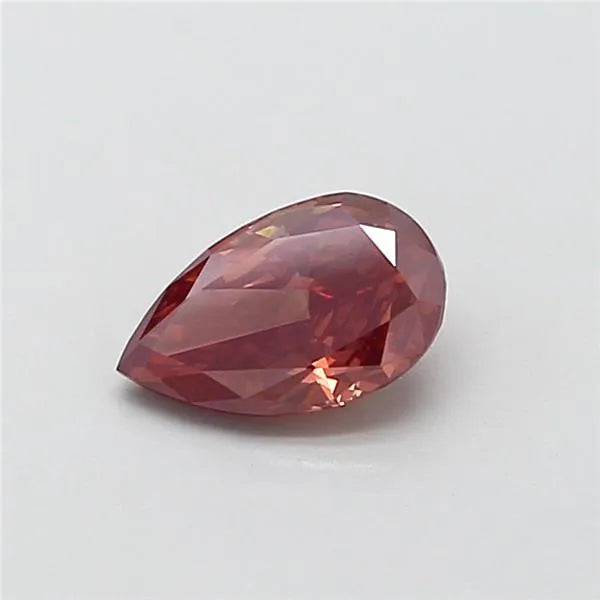 0.73ct Pear Lab Grown Diamond (Colour Fancy Pink Brown, Clarity VS1, IGI Certified)