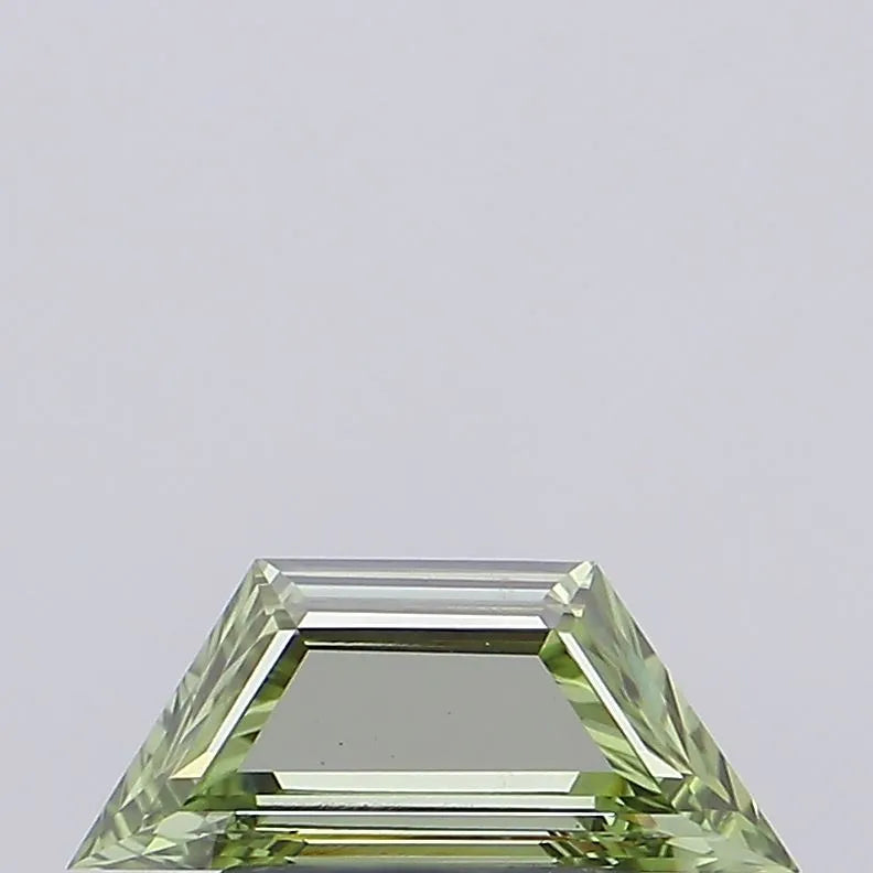 0.73ct Trapezoid Lab Grown Diamond (Colour Fancy Vivid Green, Clarity VS1, Uncertified)