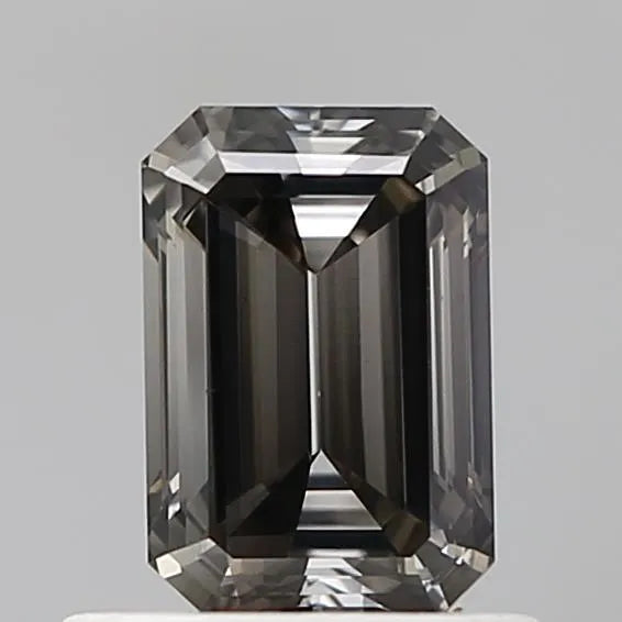 0.84ct Emerald Lab Grown Diamond (Colour Fancy Light Yellowish Gray, Clarity SI1, IGI Certified)