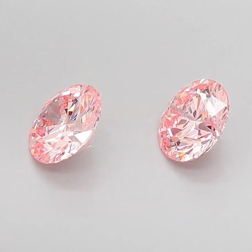 0.85ct Round Lab Grown Diamond (Colour Fancy Vivid Pink, Clarity SI1, Cut EX, Uncertified)